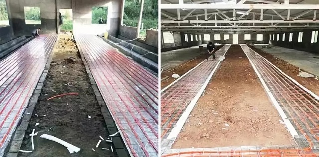 豬場空氣源熱泵地暖卷簾和窗戶對比 豬場空氣源熱泵地暖卷簾和窗戶對比